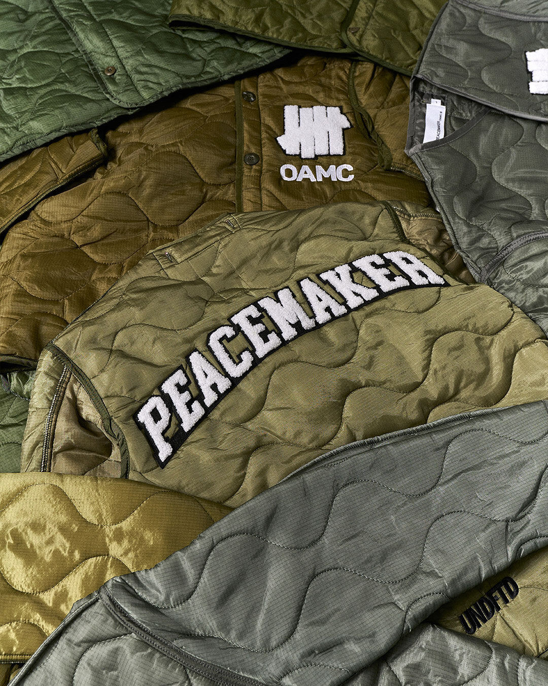 UNDEFEATED X OAMC PEACEMAKER LINER JACKET - OLIVE - Image 6