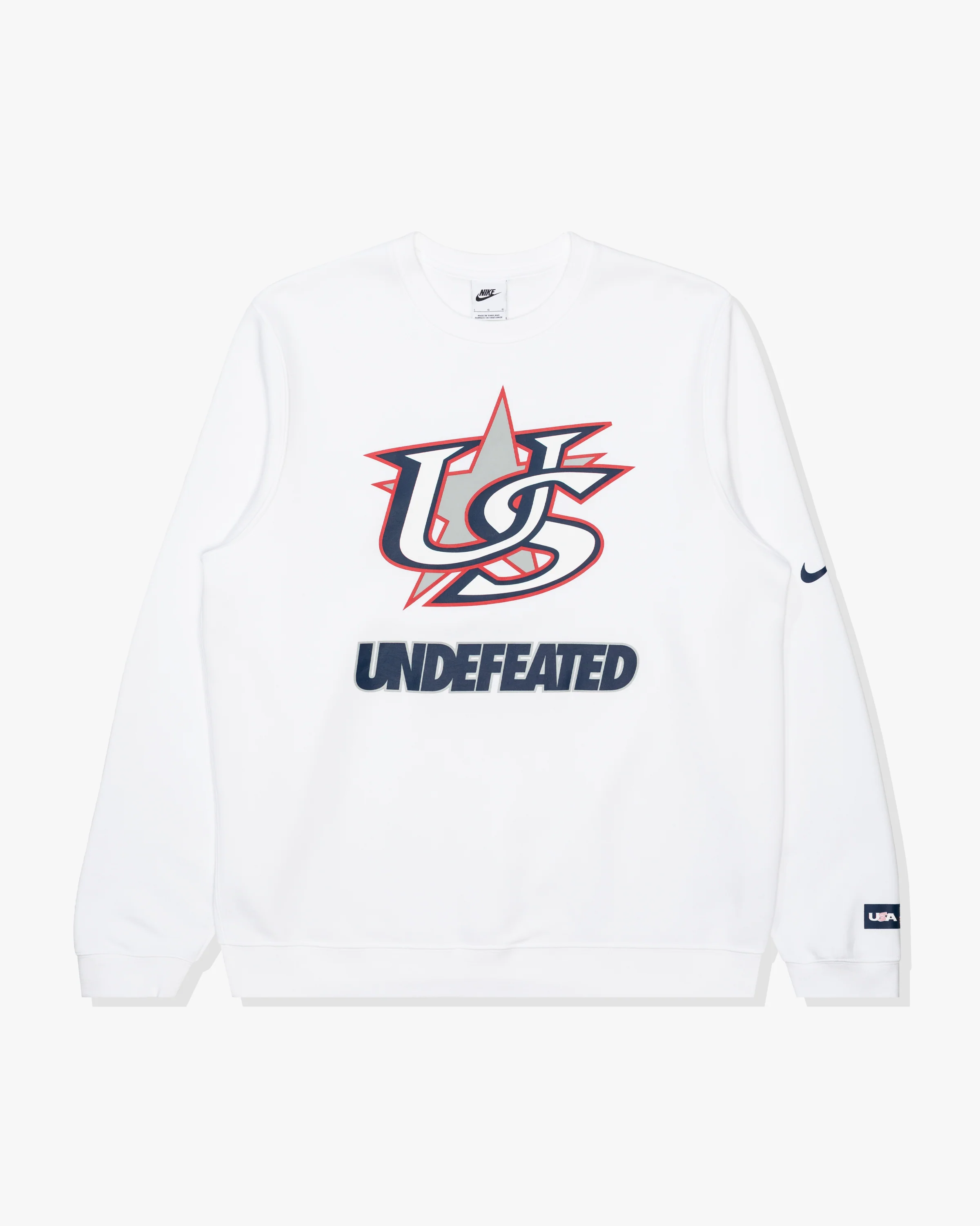 UNDEFEATED X WBC USA CREWNECK - WHITE