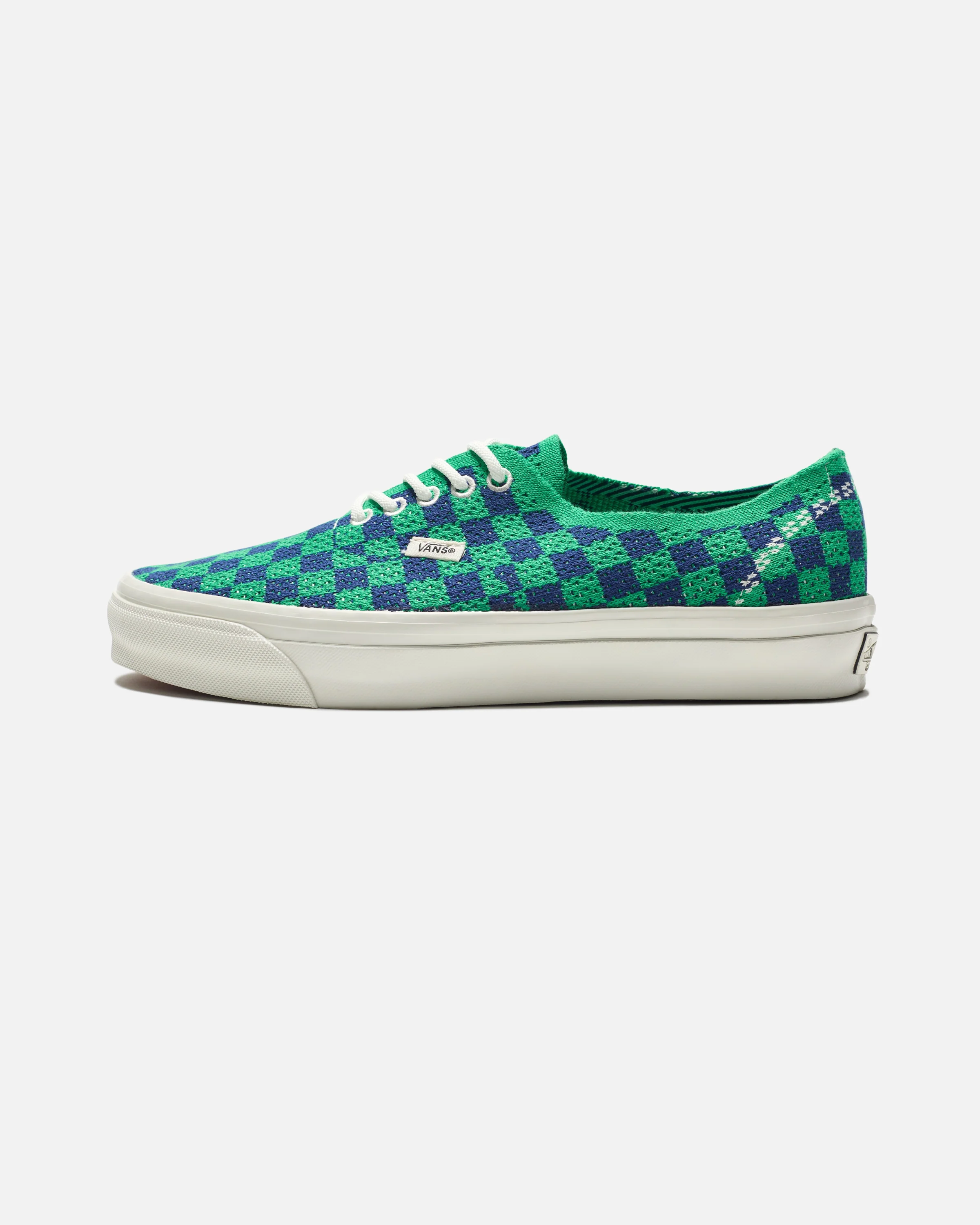 VANS PREMIUM AUTHENTIC 44 'PUNK KNIT' - GREEN/ NAVY - Image 2
