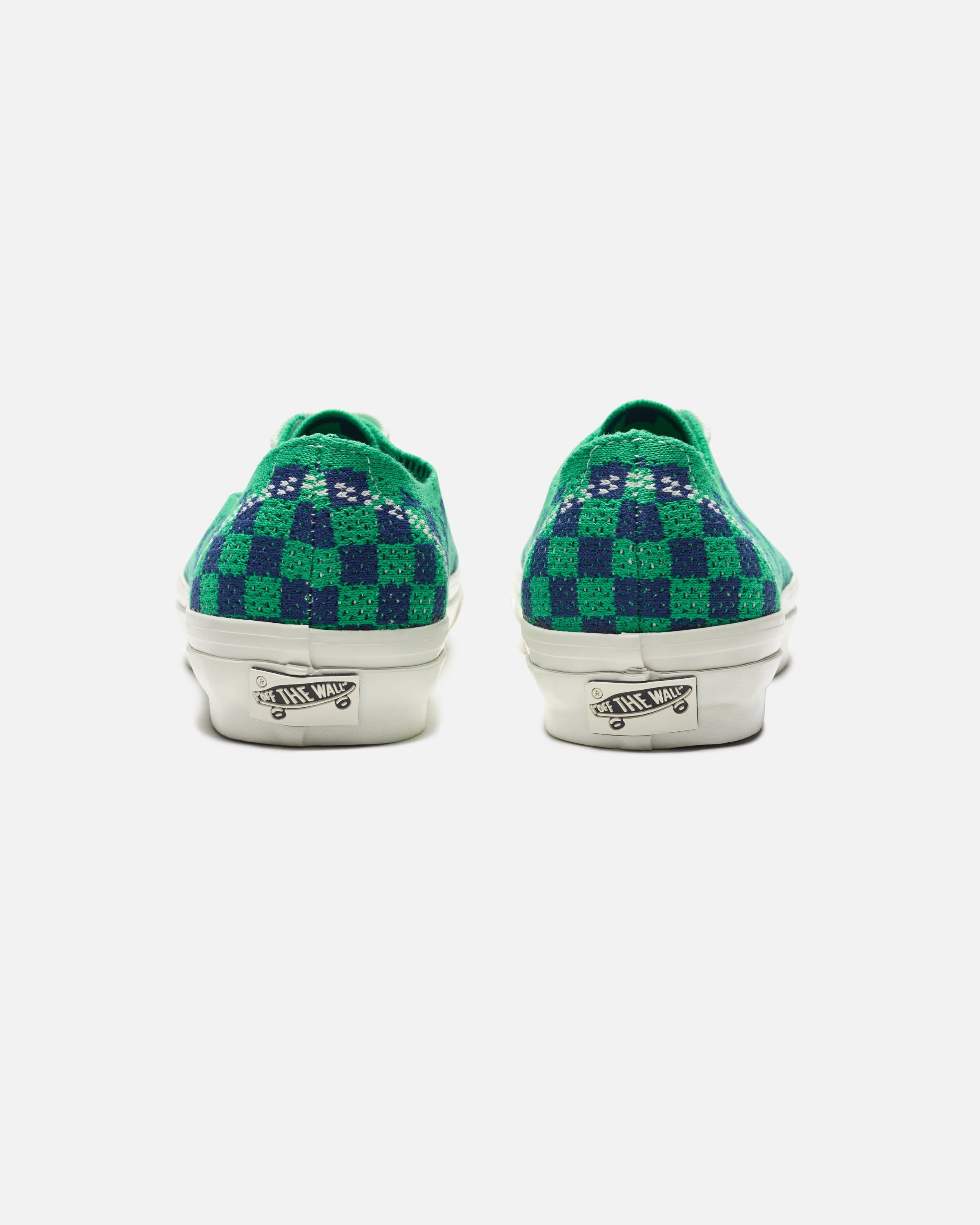 VANS PREMIUM AUTHENTIC 44 'PUNK KNIT' - GREEN/ NAVY - Image 3
