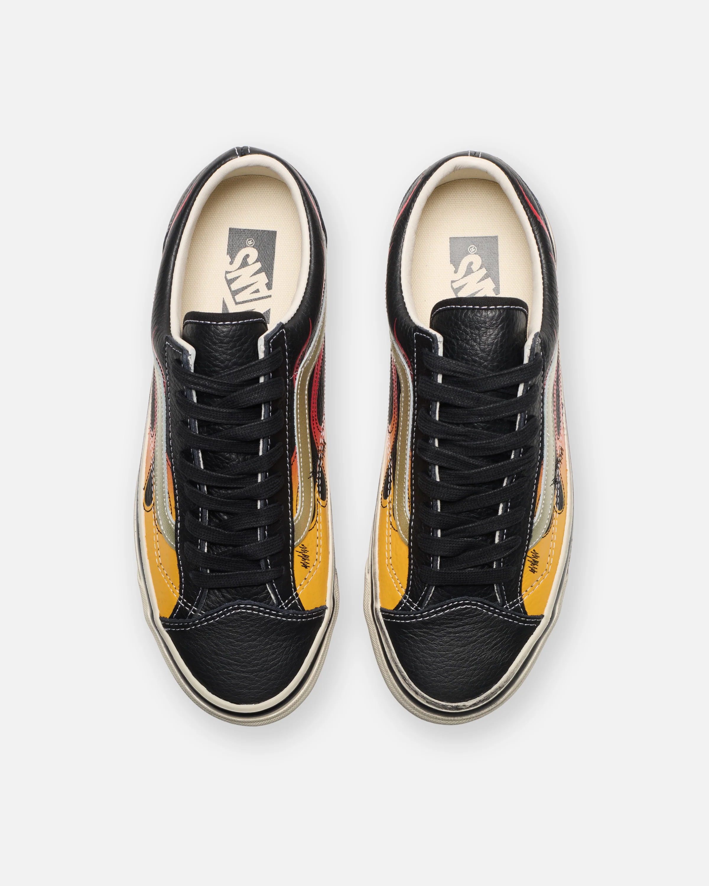 VANS PREMIUM OLD SKOOL 36 'ARCHIVAL FLAME' - BLACK - Image 4