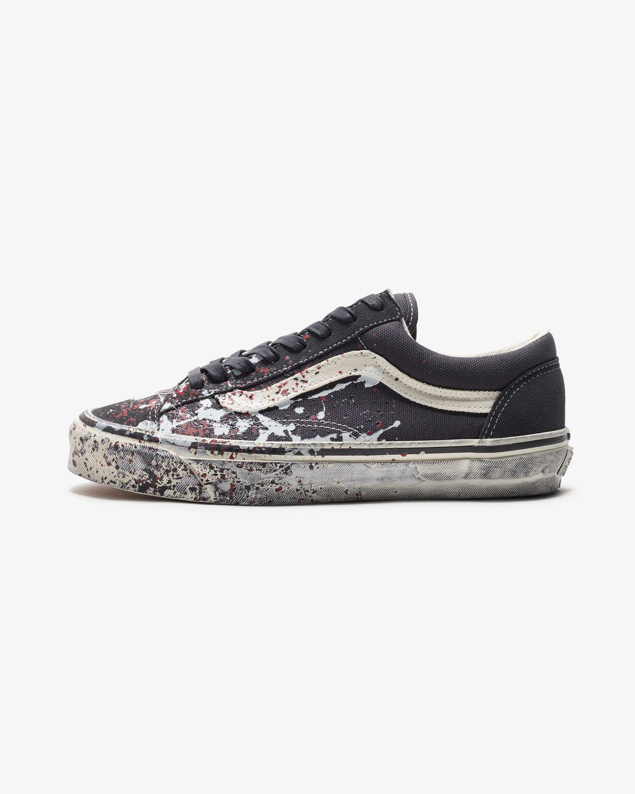 VANS PREMIUM OLD SKOOL 36 'PAINT SPLATTER' - CHARCOAL - Image 2