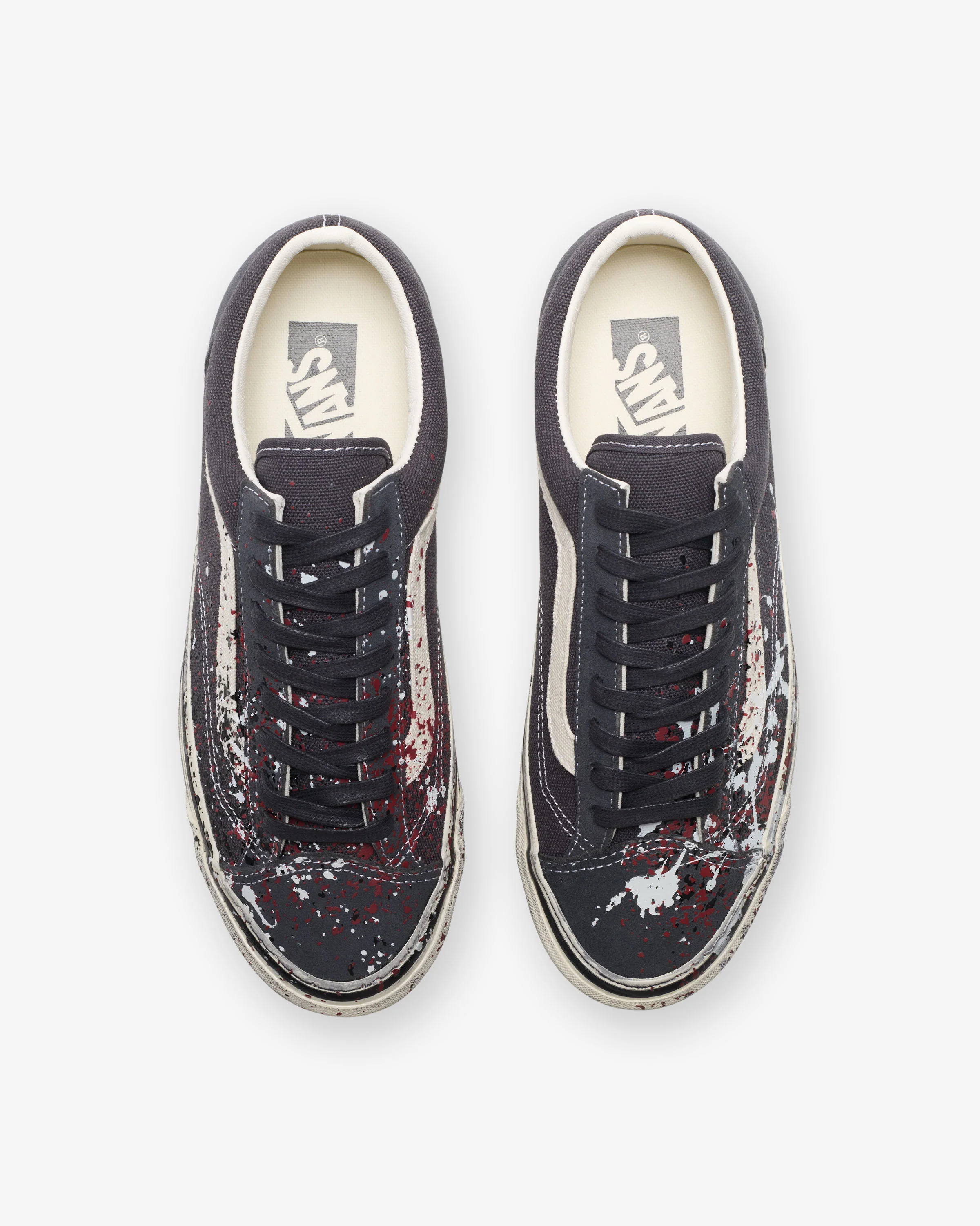 VANS PREMIUM OLD SKOOL 36 'PAINT SPLATTER' - CHARCOAL - Image 4