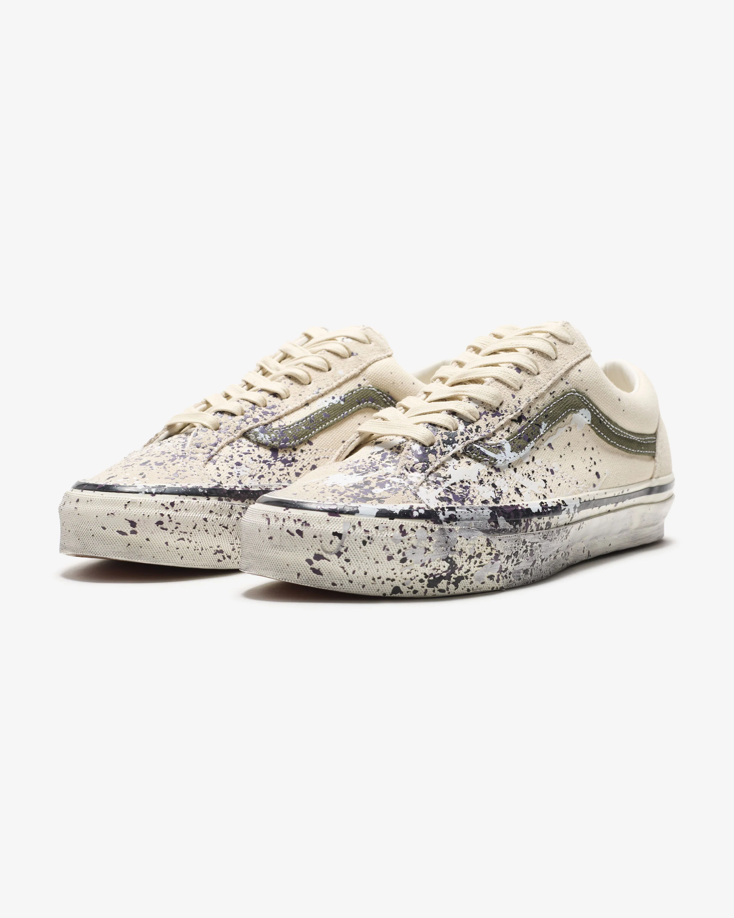 VANS PREMIUM OLD SKOOL 36 'PAINT SPLATTER' - TURTLE DOVE