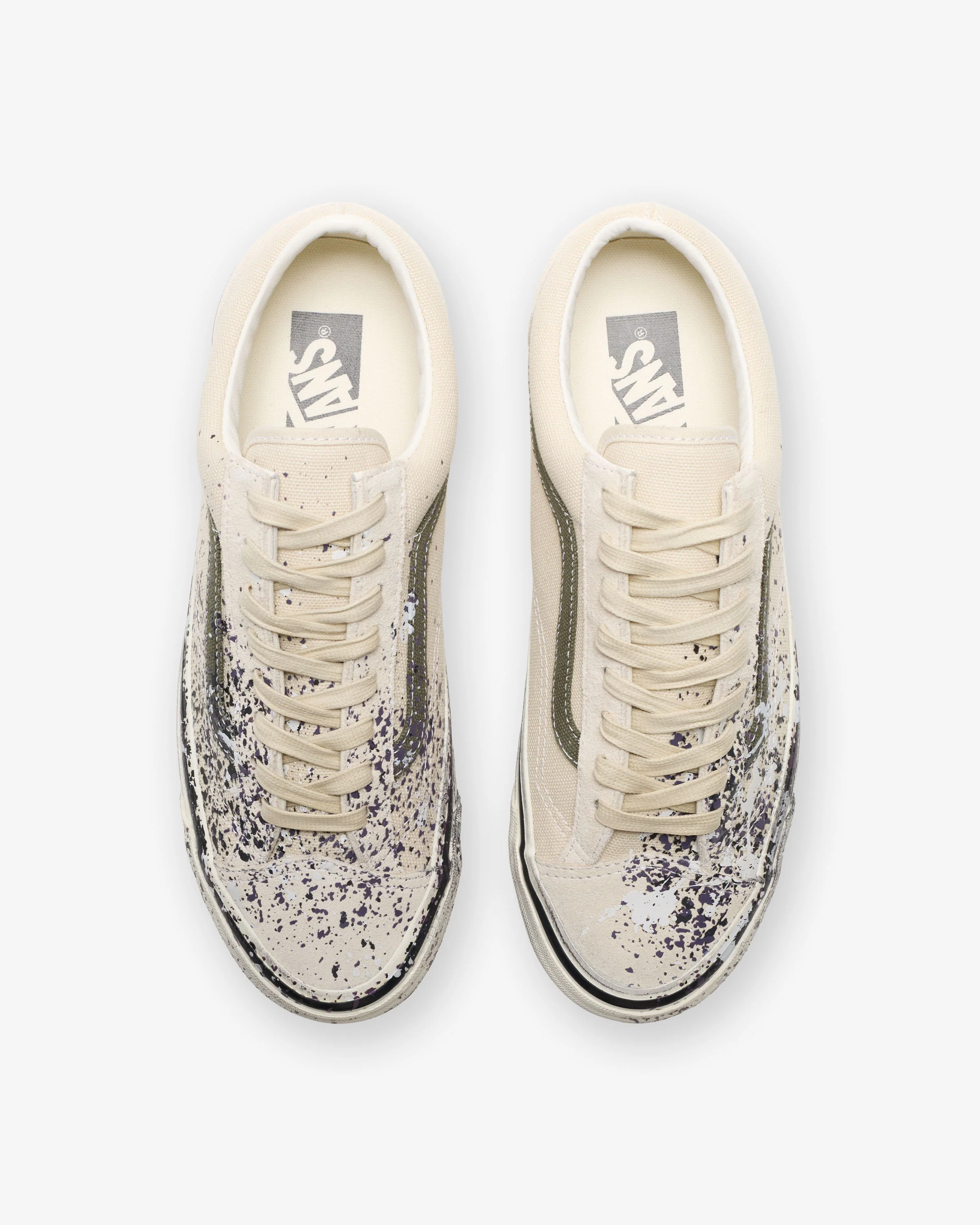 VANS PREMIUM OLD SKOOL 36 'PAINT SPLATTER' - TURTLE DOVE - Image 4