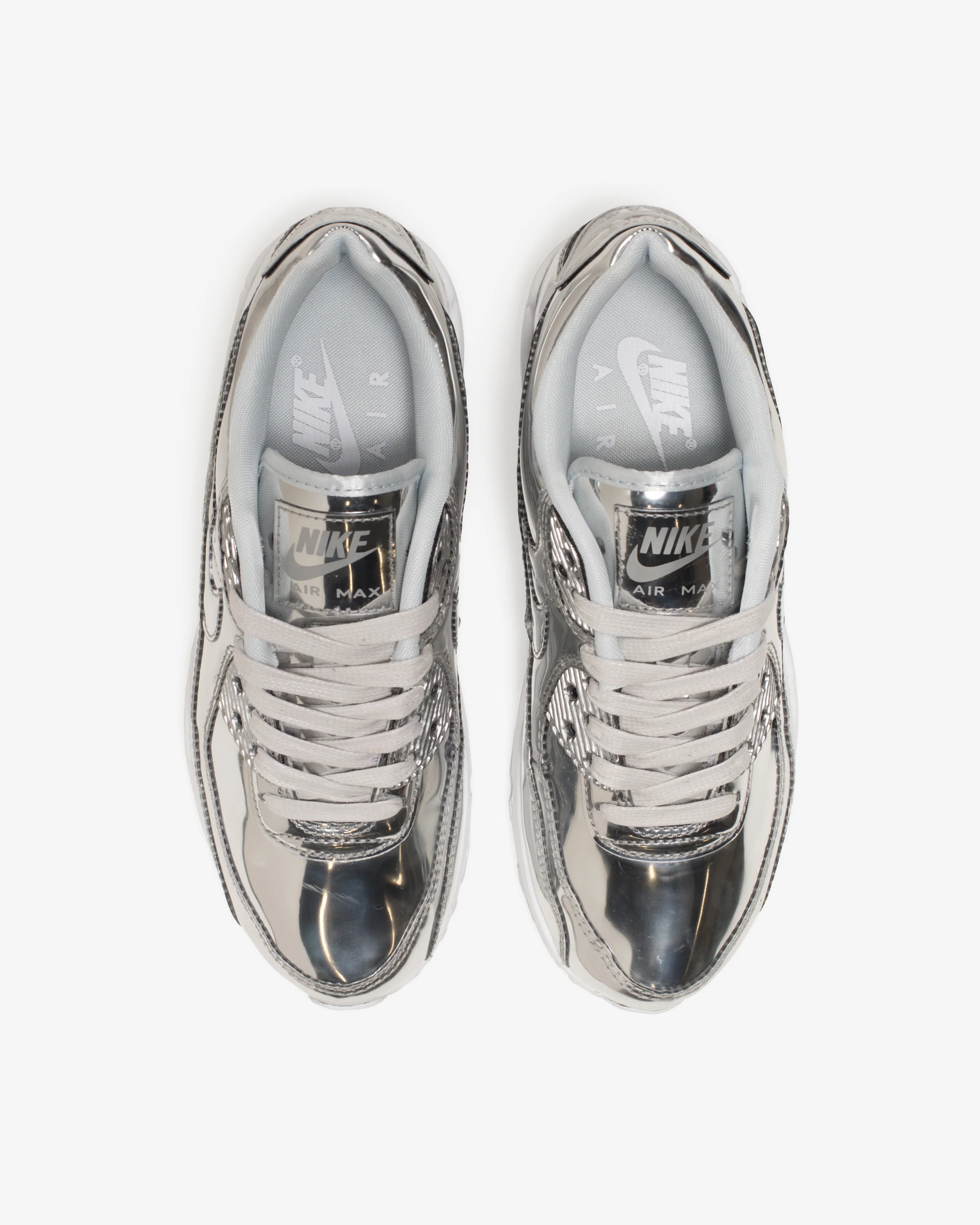 NIKE WMNS AIR MAX 90 SP - CHROME/ PURE PLATINUM/ WHITE - Image 4