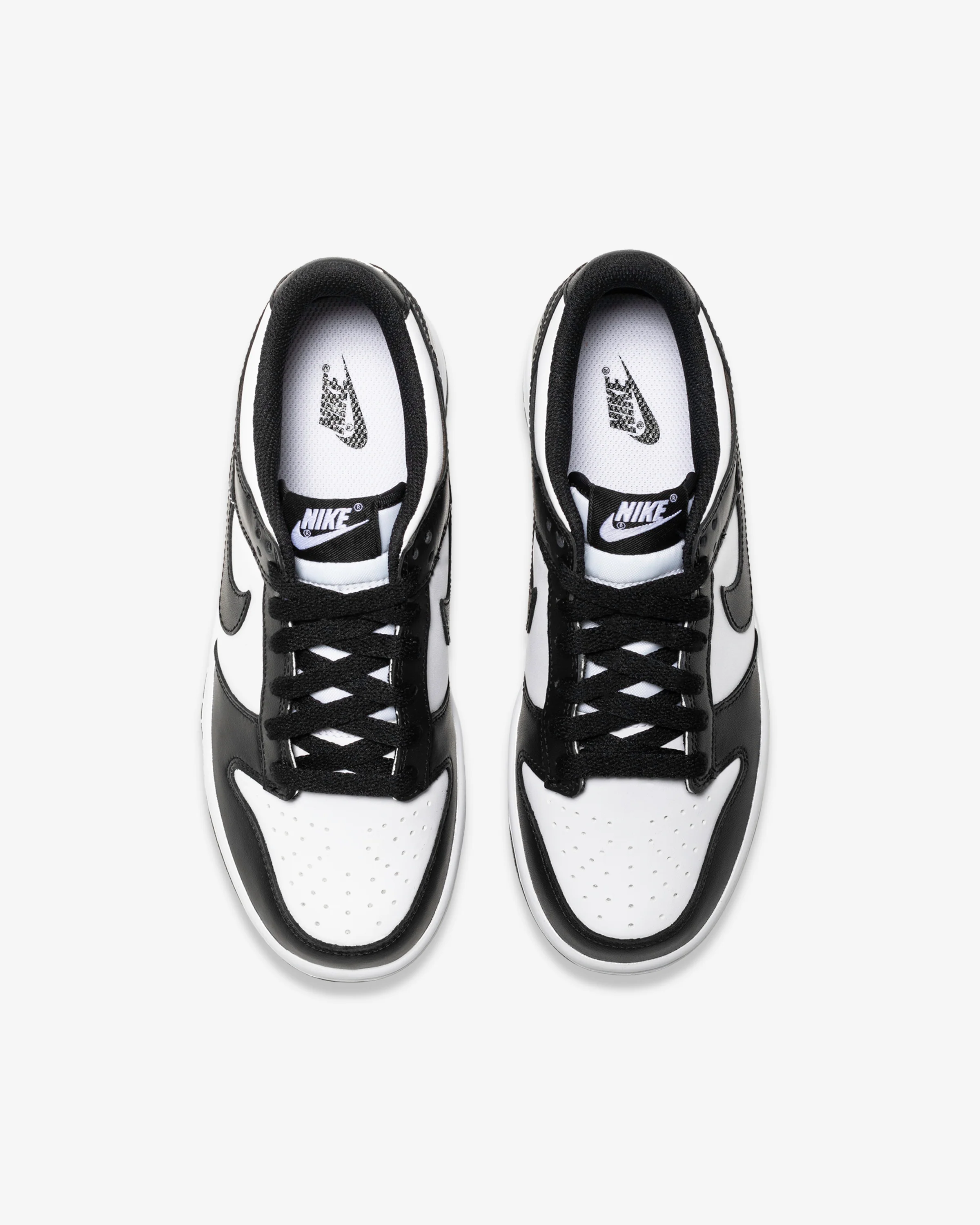NIKE WOMEN'S DUNK LOW - WHITE/ BLACK - Image 4
