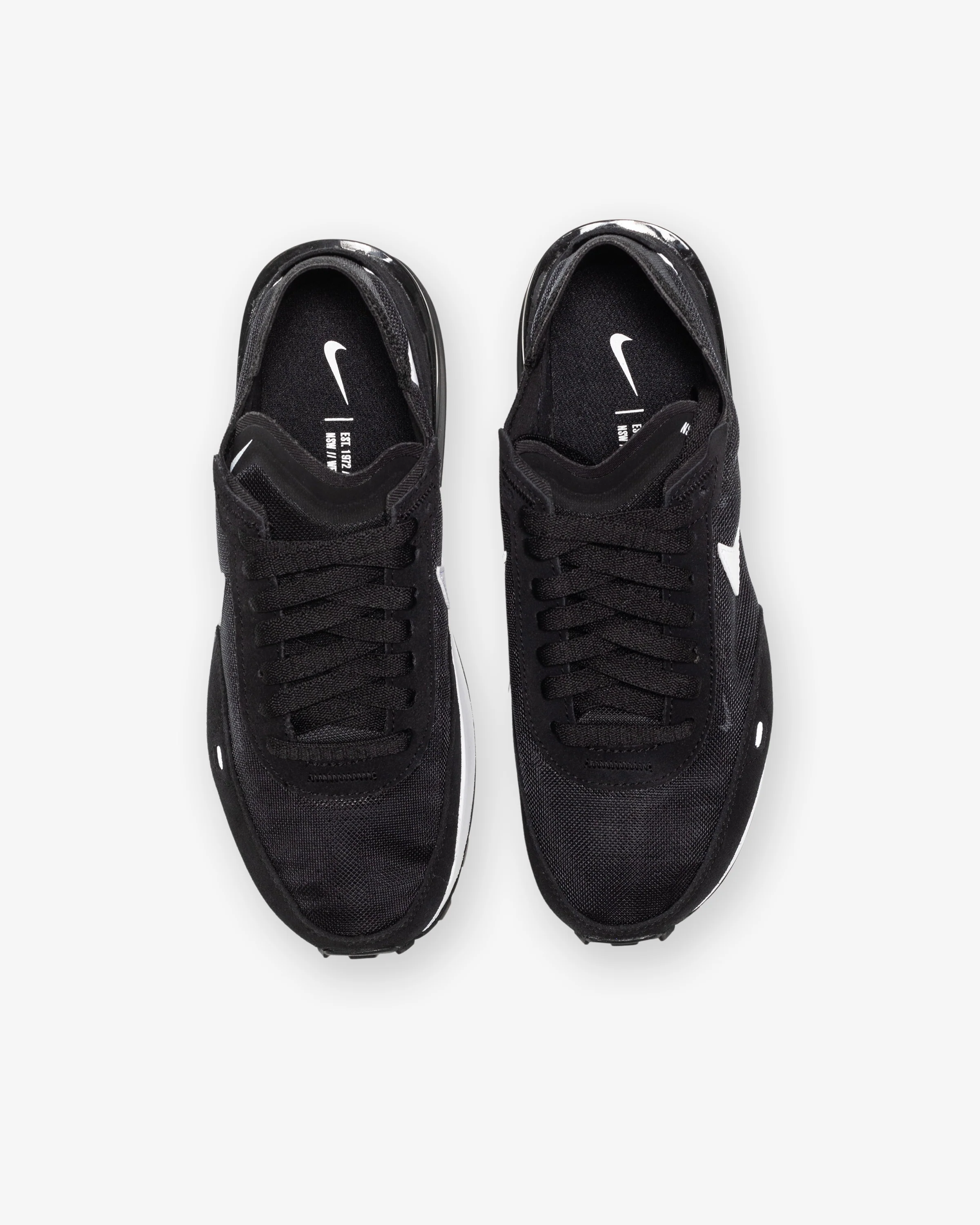 NIKE WOMEN'S WAFFLE ONE - BLACK/ WHITE/ ORANGE - Image 4